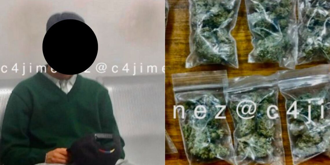 Cae estudiante de secundaría que vendía marihuana en la Álvaro Obregón