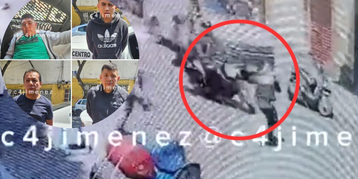 Mujer policía tira a asaltantes de su moto tras huir en el Centro Histórico