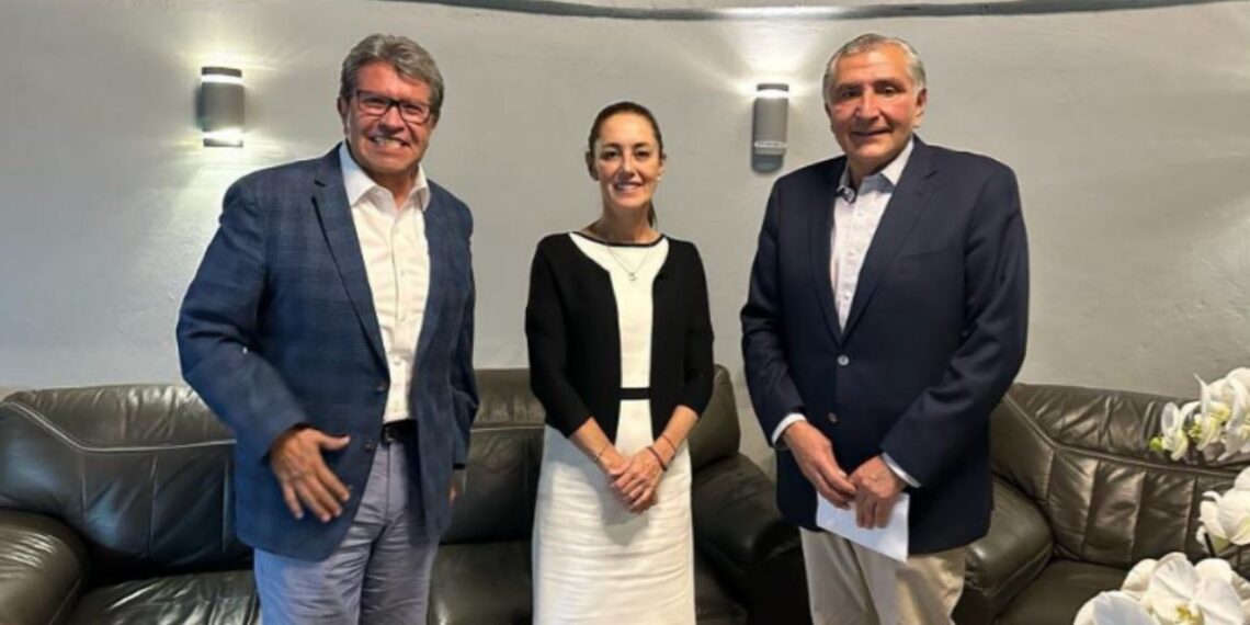 Ricardo Monreal se suma a la campaña de Claudia Sheinbuam