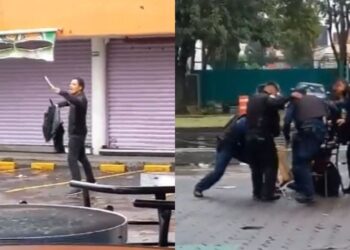 Hombre intenta apuñalar a policías en Tlalpan, CDMX