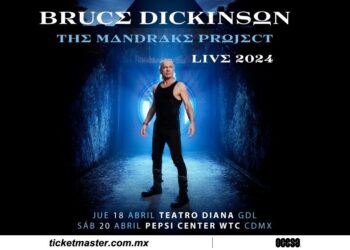 Bruce Dickinson anuncia sus primeros conciertos en México para presentar su álbum solista: The Mandrake Project