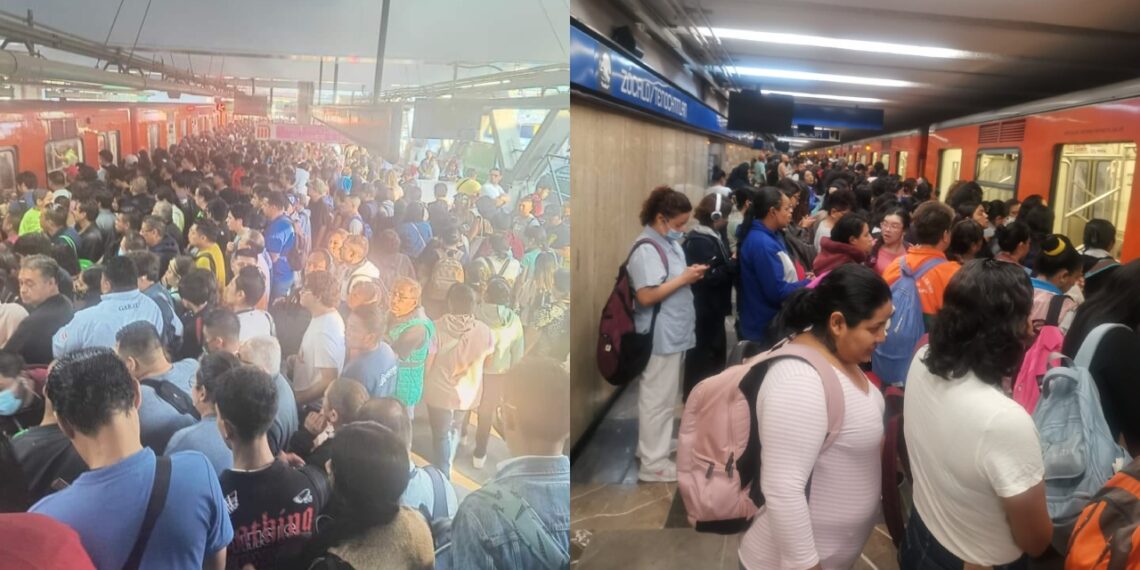 Reportan lentitud en 7 líneas del Metro