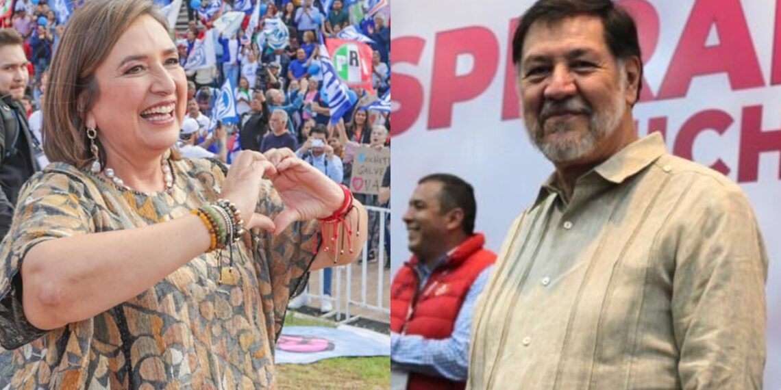 Noroña sugiere a Xóchitl Gálvez usar comillas, ante supuesto plagio