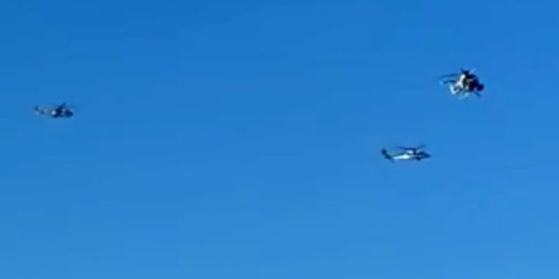 Sobrevuelan helicópteros de Sedena y GN en Reynosa por operativo