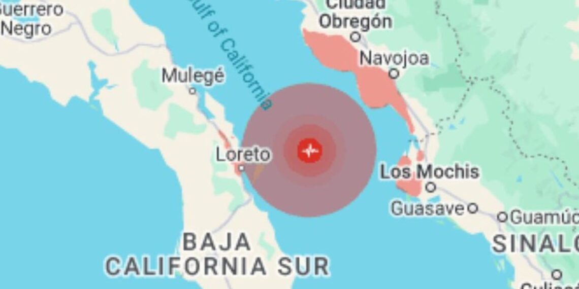 Se registra sismo de M5.6 en Loreto, Baja California Sur