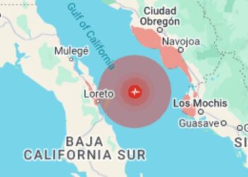 Se registra sismo de M5.6 en Loreto, Baja California Sur