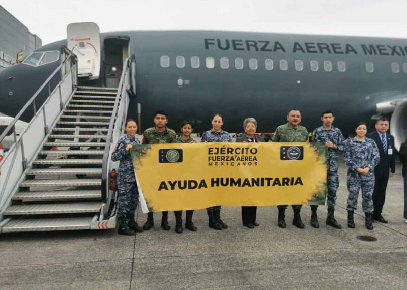 Avión de la Fuerza Aérea Mexicana llega a Tel Aviv
