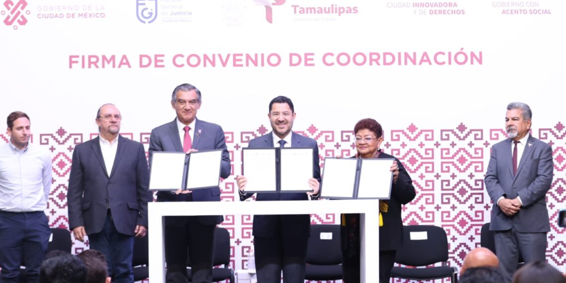 Firman gobiernos de Tamaulipas y de CDMX convenio para formalizar la “Denuncia Digital “