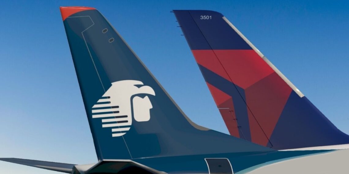Aeroméxico y Delta anuncian fechas para su expansión en el mercado México-EUA
