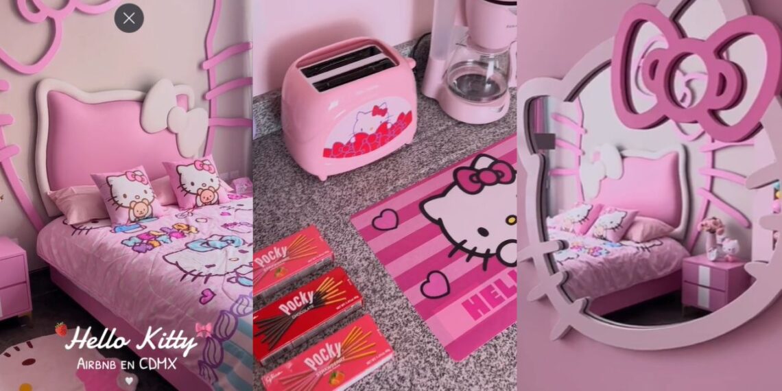 Así es el Airbnb de Hello Kitty ubicado en CDMX