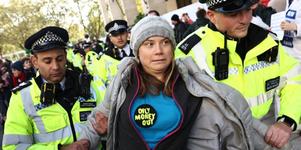 Detienen en Londres a la activista Greta Thunberg
