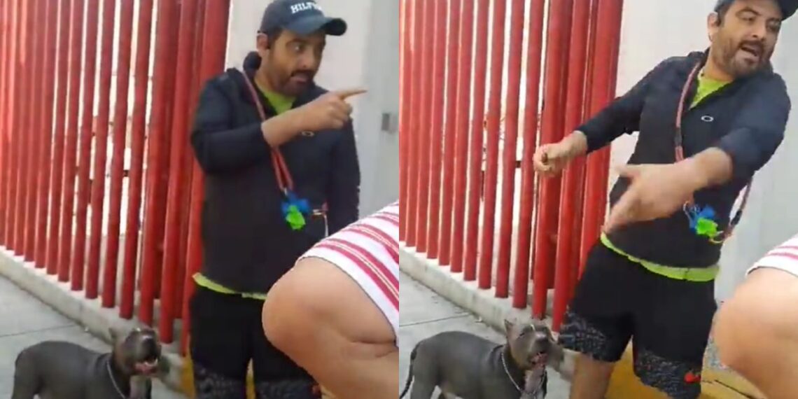 Hombre golpea a mujer que le pidió ponerle correa a su perro