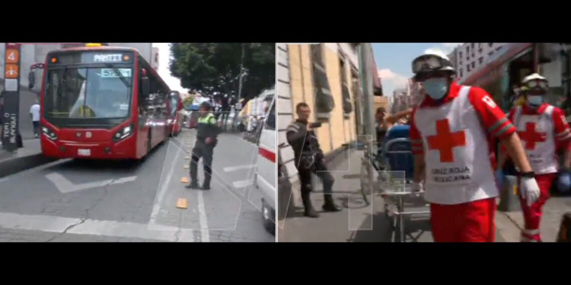 Chofer de la L4 del Metrobús se desmaya y pasajeros toman control de la unidad