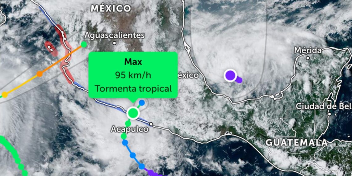 Tormenta tropical ‘Max’ toca tierra en Guerrero