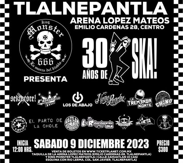 ¡¡Como en los viejos tiempos!! Gran celebración de 30 Años de Ska con tremenda fiesta musical