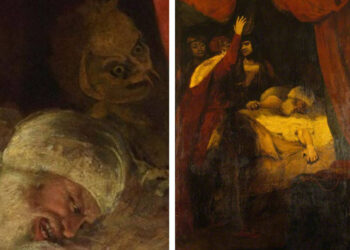 Hallan perturbador demonio durante restauración en pintura del Siglo XVIII