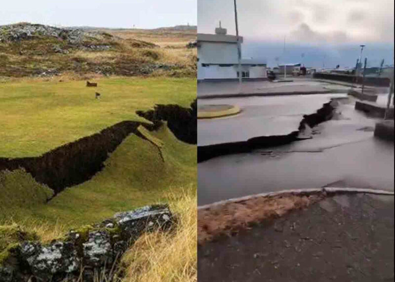 Se forma grieta de más de 15 kilómetros en Islandia en medio riego de colosal erupción