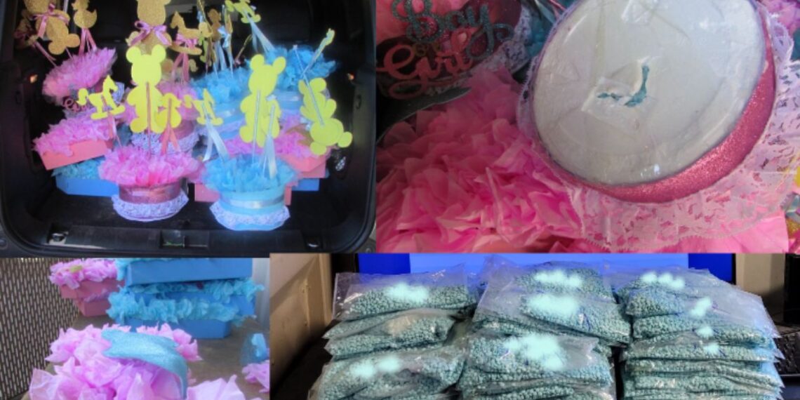 Aseguran arreglos de fiesta con pastillas de fentanilo en Nogales, Sonora