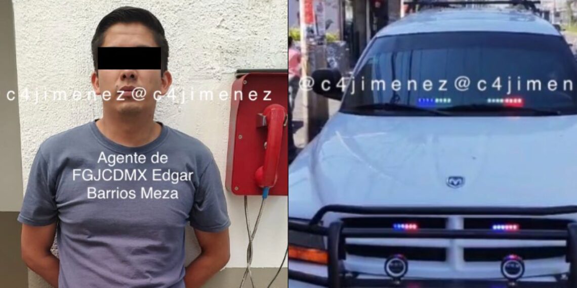 Detienen a agente de la fiscalía de la CDMX tras extorsionar comerciantes