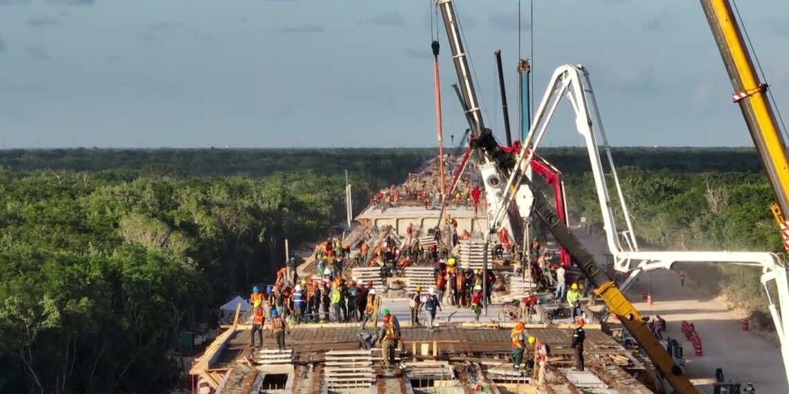 López Obrador supervisa Tren Maya; hoy inaugurará parque La Plancha en Yucatán