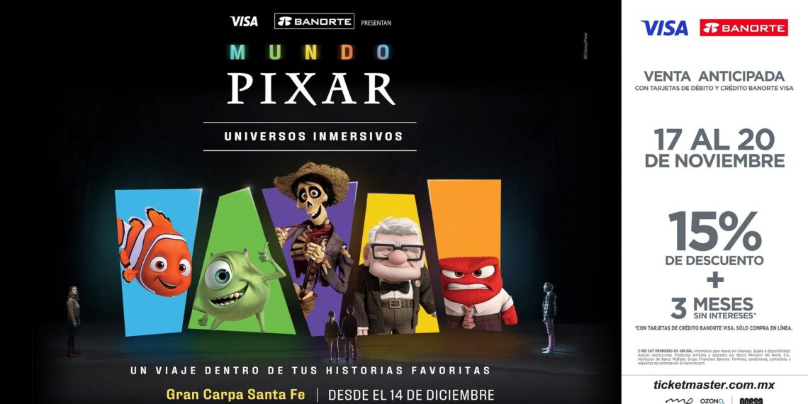 Mundo Pixar llegará por primera vez a México