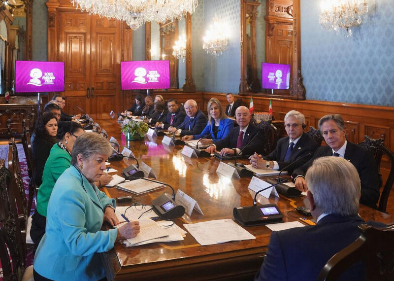 López Obrador se reúne con Blinken y Mayorkas por aumento en migración