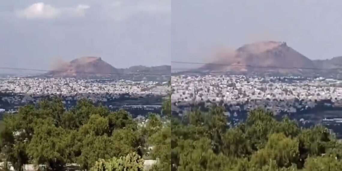 Cerro de Las Minas en Iztapalapa se desgaja tras sismo