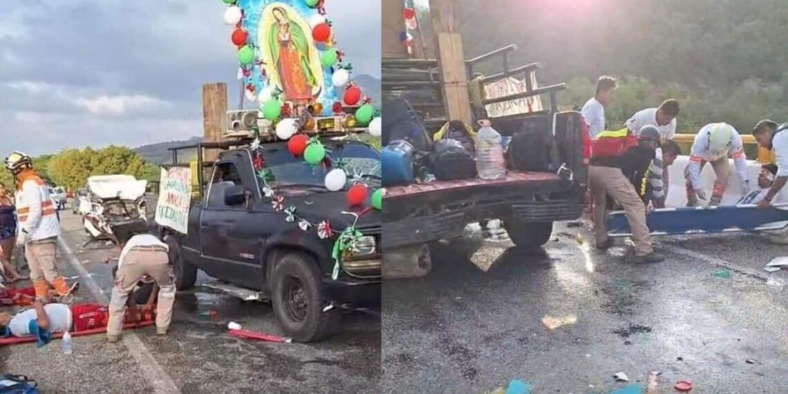 Otro grupo de peregrinos fue embestido por camioneta en Jiquipilas, Chiapas