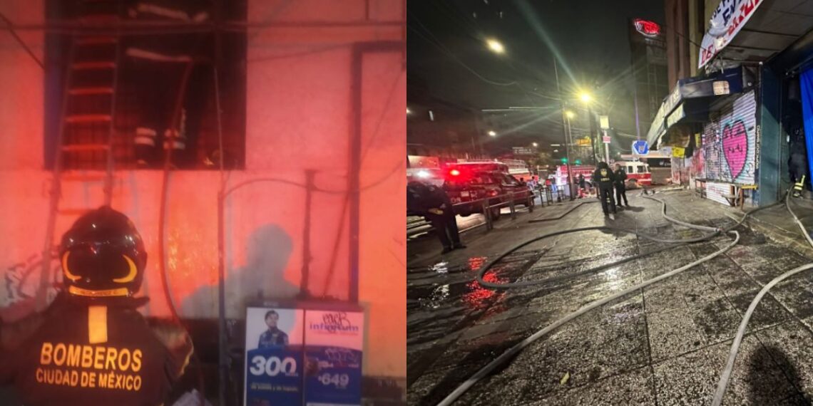 Sofocan incendio en Plaza Meave; dos locales fueron afectados