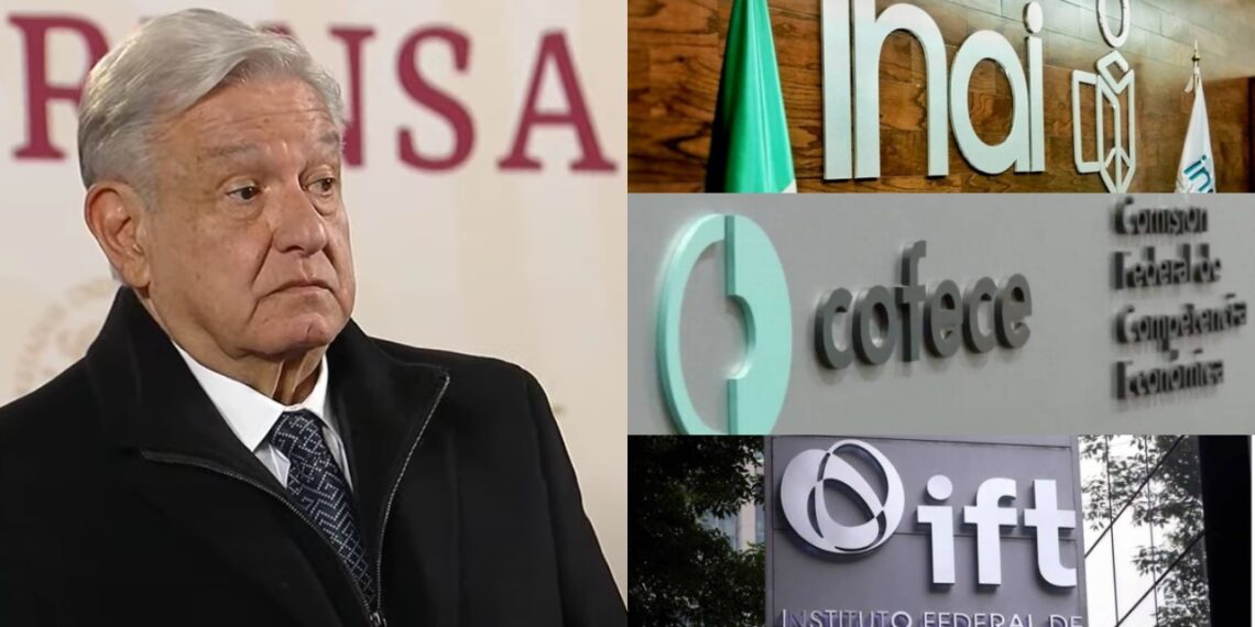 AMLO va por iniciativa para desaparecer al INAI, IFT, Cofece: “no le sirven al pueblo”