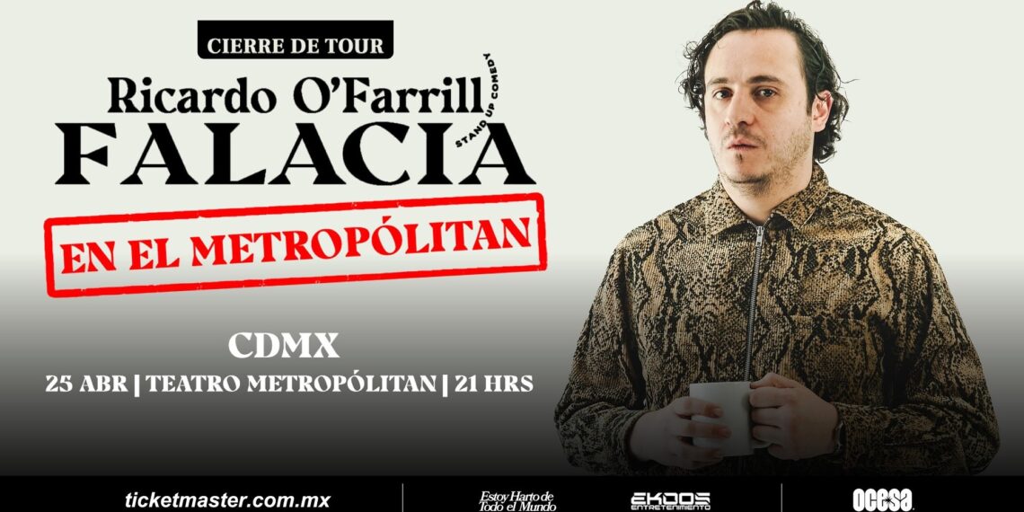 Ricardo O’Farrill presentará su nuevo show en importante recinto de la ​CDMX