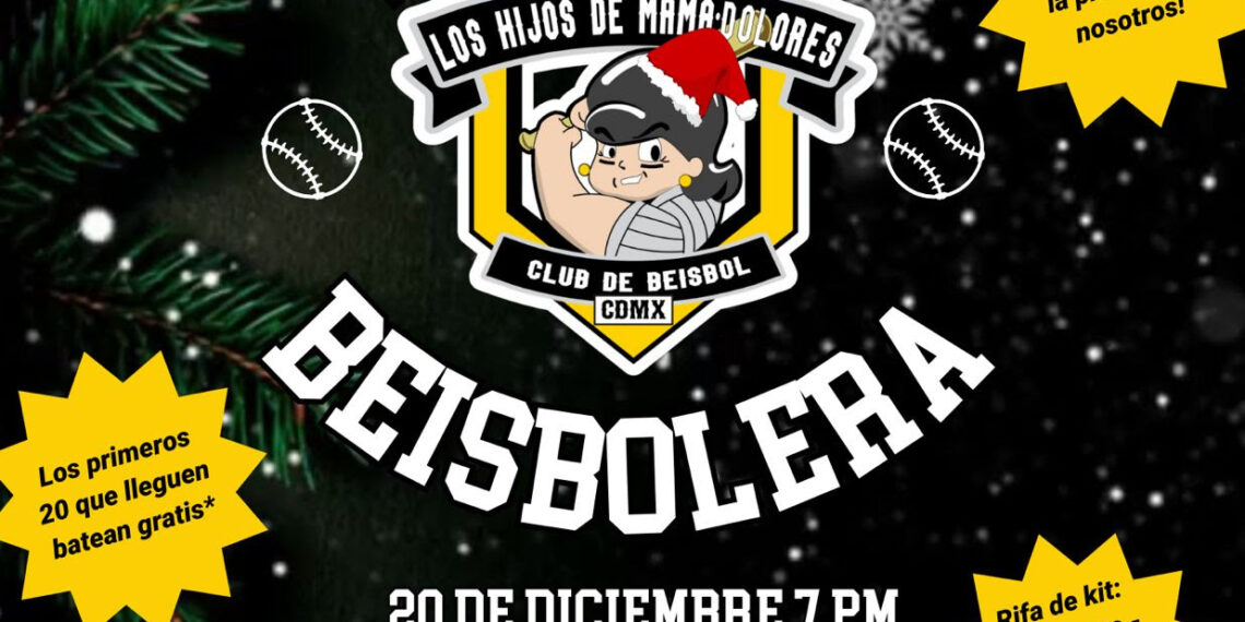 ¡Bateo, piñata y música! La primera posada beisbolera de la CDMX con Los Hijos de Mamá Dolores y B-Bat México