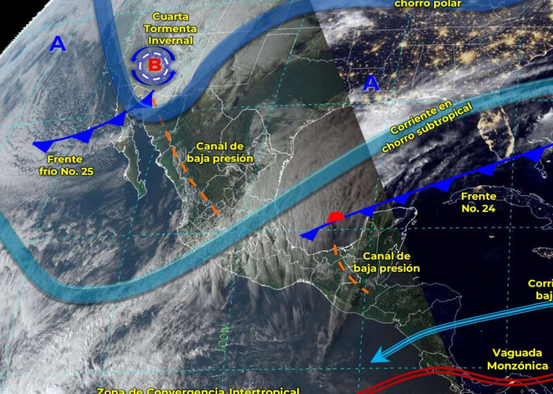 Prevén hasta -15 °C por cuarta tormenta invernal
