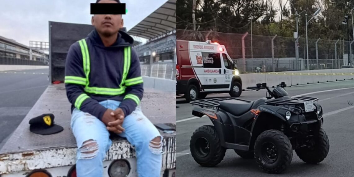 Arrestan a hombre tras atropellar a ciclista en el Autódromo Hermanos Rodríguez