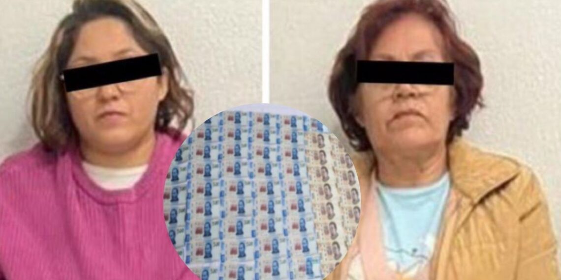 Detienen a 2 mujeres con 40 mil pesos en billetes falsos en Iztacalco