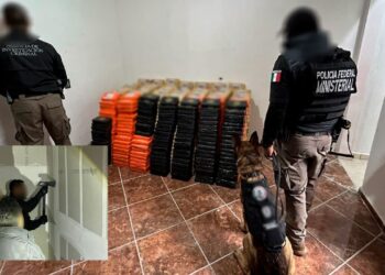 FGR incauta tonelada y media de cocaína y armas en un domicilio de Hidalgo