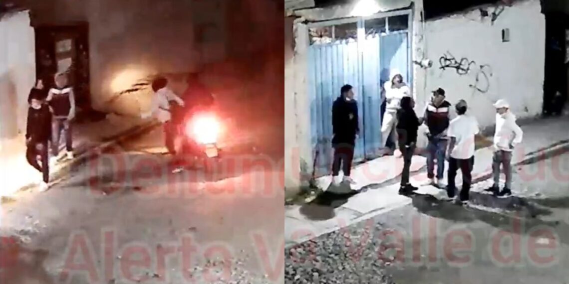 Jóvenes corretean a ladrones tras un intento de asalto en Chalco, Edomex