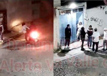 Jóvenes corretean a ladrones tras un intento de asalto en Chalco, Edomex