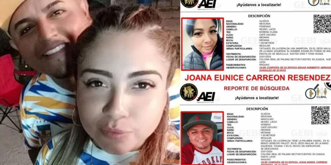 Pareja de comerciantes desaparece al salir de un centro comercial en Nuevo León