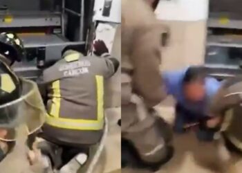 Rescatan a trabajador del IMSS tras quedar atrapado en elevador en Cancún