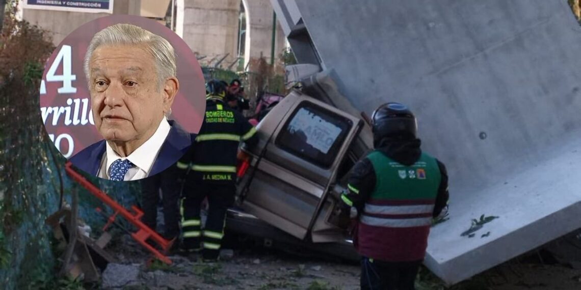 AMLO denuncia “guerra sucia” por críticas de accidente del Tren Interurbano