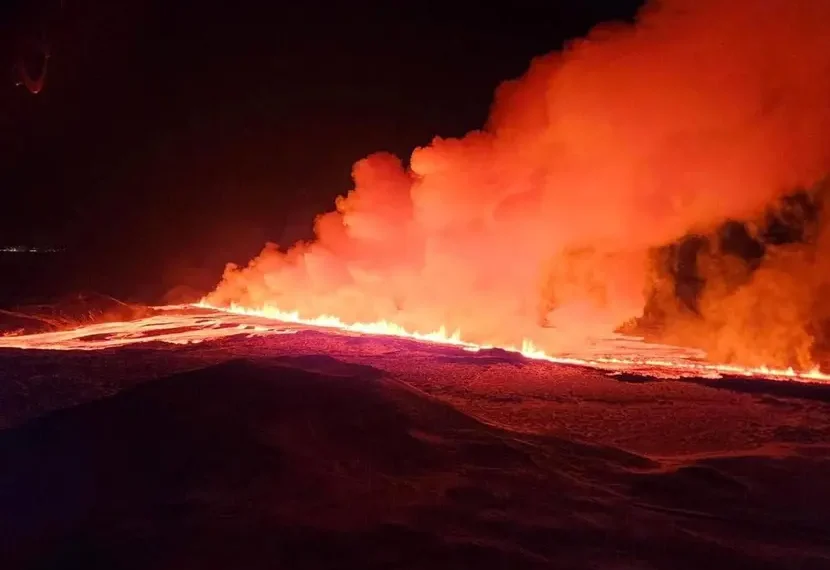 Captan nueva erupción volcánica en Islandia