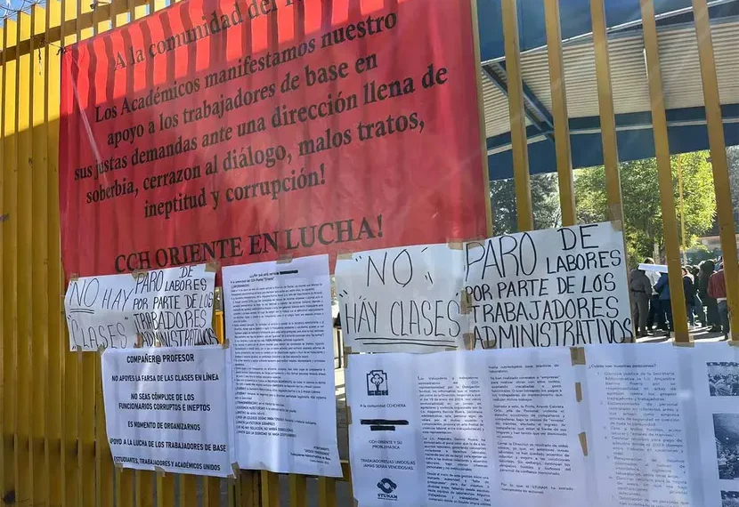 Más de 9 mil alumnos de CCH Oriente no asistirán a clases a partir de hoy