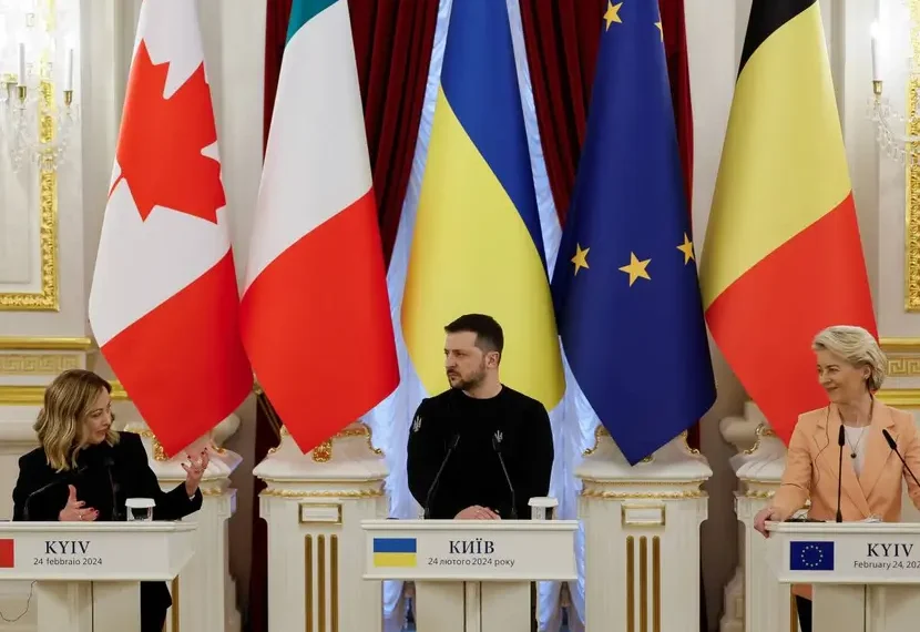Europa se compromete a respaldar a Ucrania, a dos años de iniciarse la guerra con Rusia