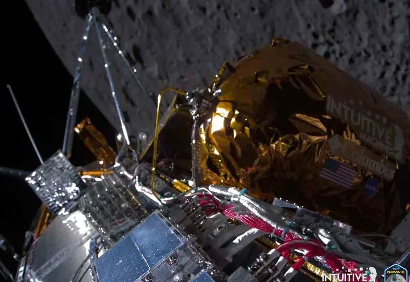 La NASA confirma que el módulo lunar ‘Odysseus’ volcó de costado tras aterrizaje fallido en la luna
