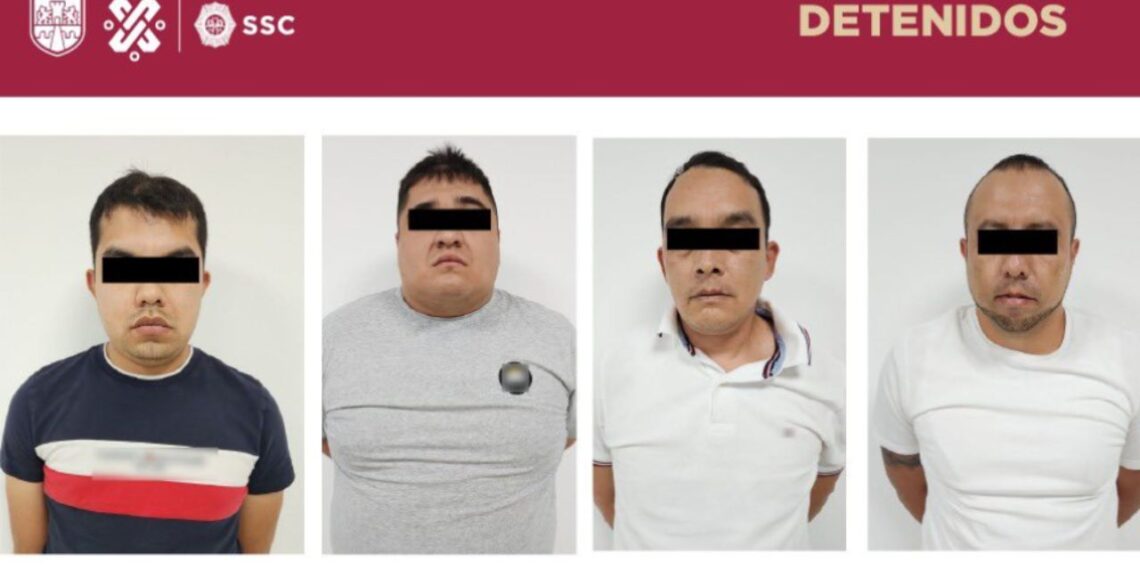 Detienen a 4 presuntos criminales por robo de casa habitación en Coyoacán