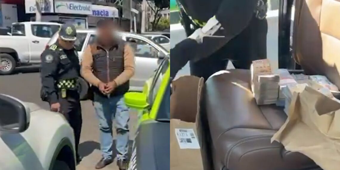 Detienen a hombre con más de 2mdp en la Miguel Hidalgo