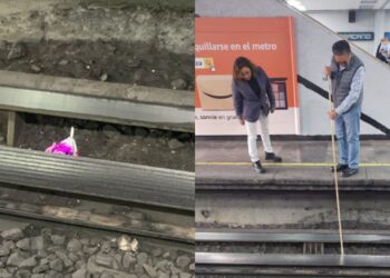 Metro presenta retrasos por globo del “Día del Amor y la Amistad” en la Línea 2