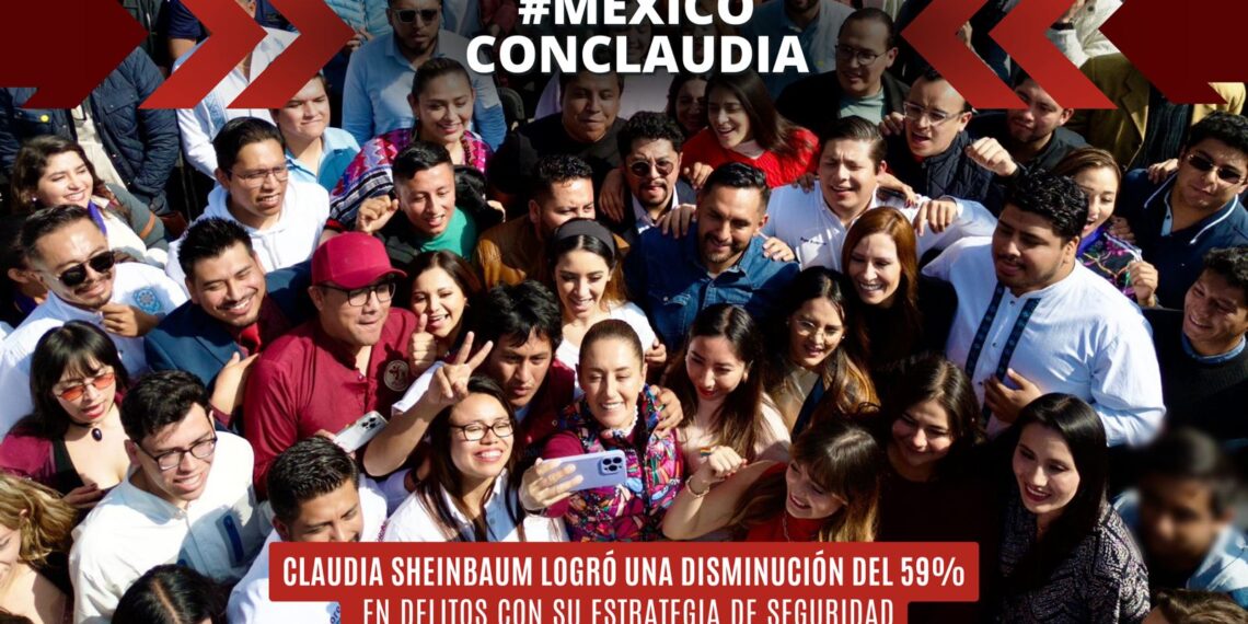 Éxito Contundente en la Estrategia de Seguridad de Claudia Scheinbaum: Disminución del 59% en Delitos
