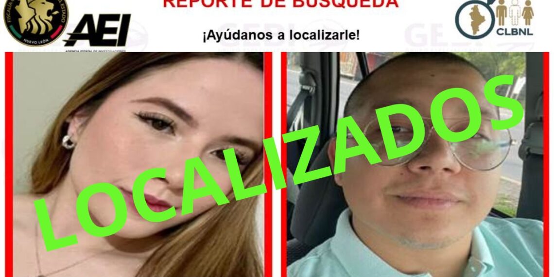 Pareja desaparecida en Mazatlán es encontrada sana y salva en Monterrey